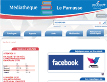 Tablet Screenshot of mediatheque-saint-louis.fr